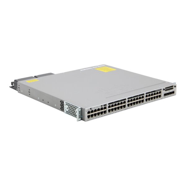 Catalyst WS-C3850-48P + C3850-NM-2-10G PoE+ SFP+ Managed Rack Switch