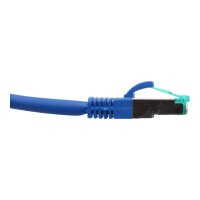 Patchkabel S/FTP PIMF CAT6a 3M 10 Gigabit Ethernet Netzwerkkabel Blau