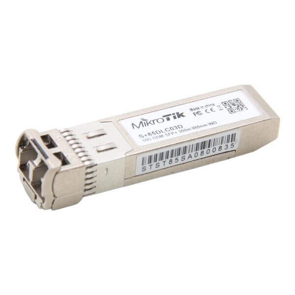 S+85DLC03D SFP+ 10GbE Dual LC UPC 850nm Transceiver Module