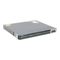 WS-C3560X-48T-S 48-Port RJ-45 Gigabit Managed Rack Switch + C3KX-NM-1G