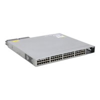 Catalyst WS-C3850-48F-L 48-Port PoE+ Red. PSU Gigabit Managed Rack Switch ohne Abdeckung / Ears