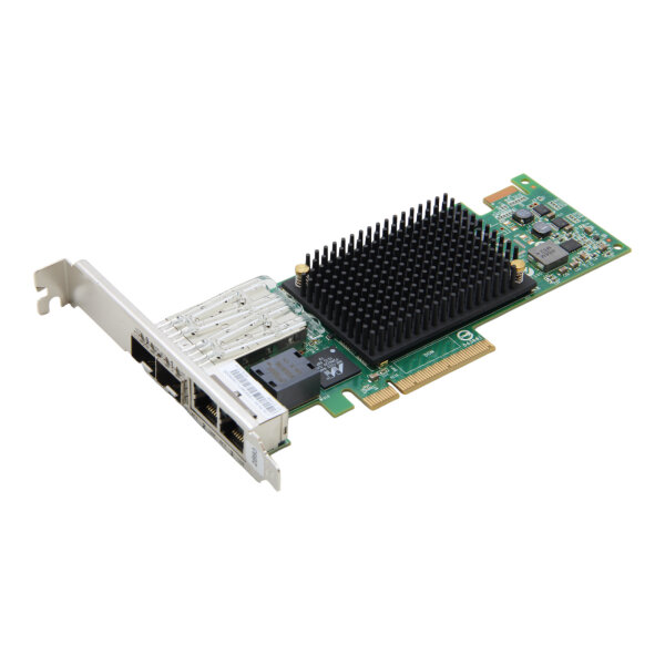 2B93 Quad Port 4-Port (2x 10GbE SFP+ / 2x GbE RJ-45) PCIe x8 Server Adapter