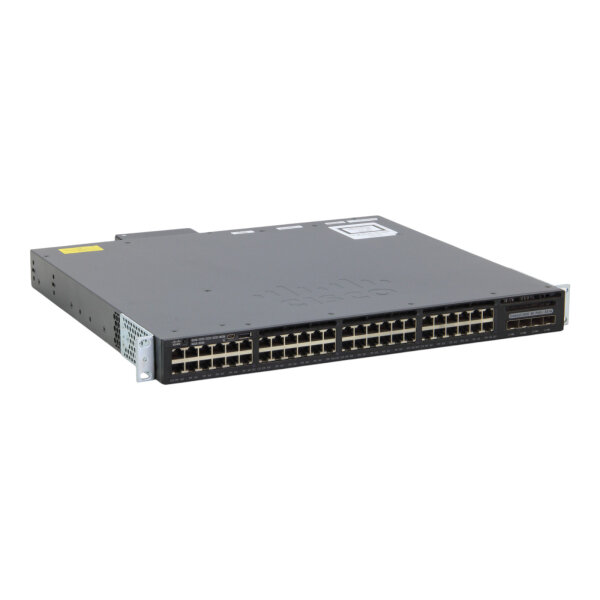 Catalyst WS-C3650-48FS-S 48-Port RJ-45 PoE+ 4x SFP Switch m. Rack Ears