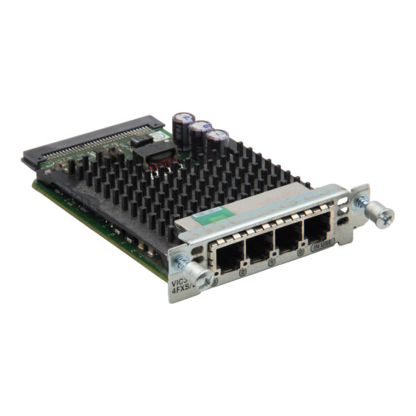 VIC3-4FXS/DID 800-33583-01 Quad Port FXS DID Interface Module Card