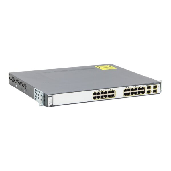 Catalyst WS-C3750G-24TS-S1U 24-Port RJ-45 4x SFP Gigabit Managed Switch #1
