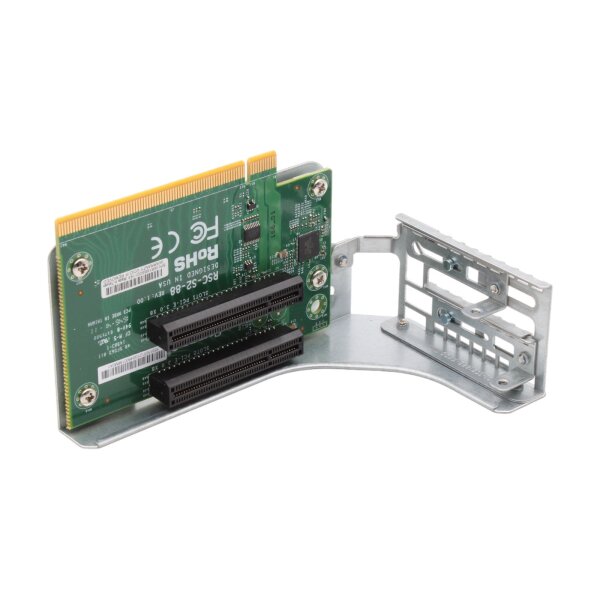 RSC-S2-88 2U 2x PCIe 3.0 x8  LHS Left Side Riser Card with Cage