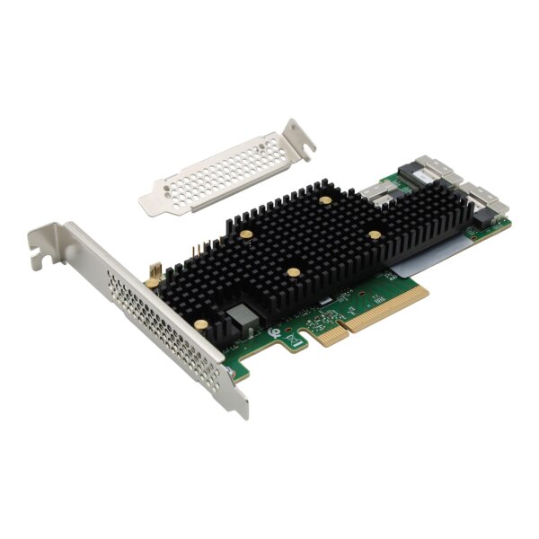 9600-24i SAS / S-ATA / NVME 24G PCIe 4.0 x8 24-Port Tri-Mode eHBA